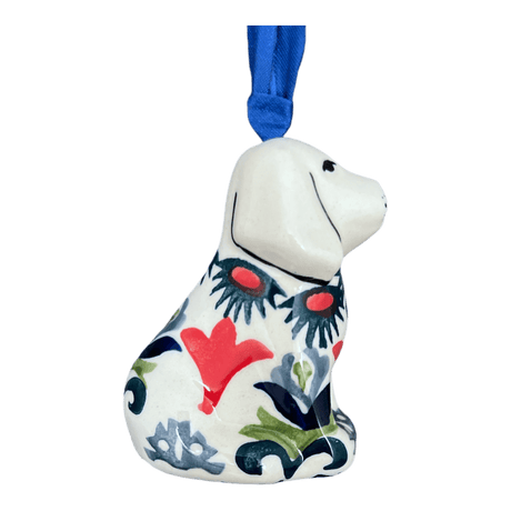 Ornament, Dog, 3" in "Scandinavian Scarlet" by Manufaktura | K164U-P295