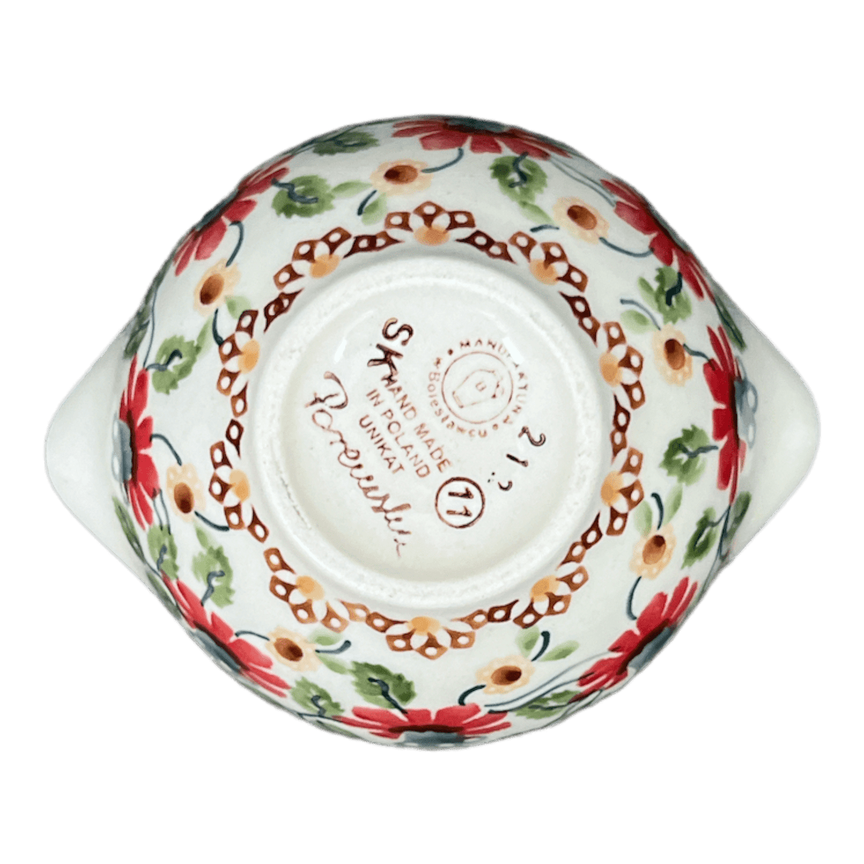 Bowl, Round, Sugar Bowl, 3" in "Mediterranean Blossoms" by Manufaktura | C003S-P274