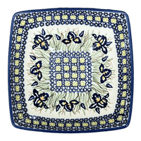 A picture of a Polish Pottery Dish, Nut, Medium, 7.75" in "Iris" by Manufaktura | M113S-BAM as shown at PolishPotteryOutlet.com/products/medium-nut-dish-iris-m113s-bam