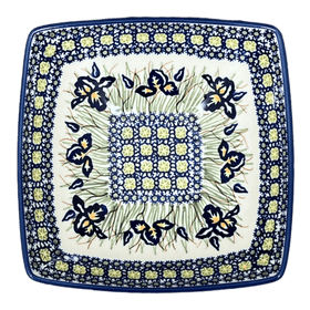 Polish Pottery Dish, Nut, Medium, 7.75" in "Iris" by Manufaktura | M113S-BAM Additional Image at PolishPotteryOutlet.com