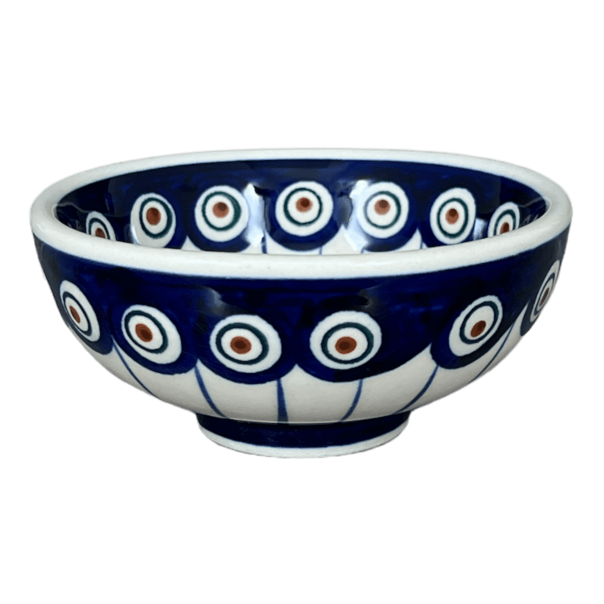 Bowl, Round, Dipping, 4.25" in "Peacock in Line" by Manufaktura | M153T-54A