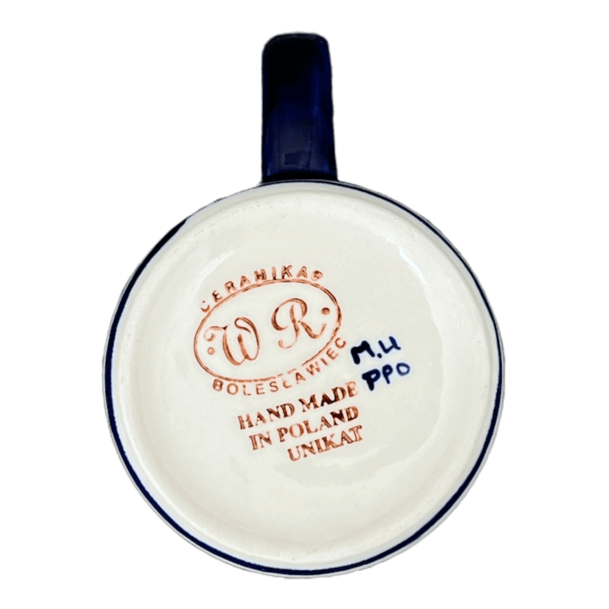 Mug, Straight Mug, 12 oz, WR (WR14E) in "Bold Rainbow" by W.R. Ceramika | WR14E-WR55