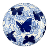 Butter Crock, 4.5" in "Blue Butterfly" by Manufaktura | M136U-AS58