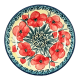 Plate, Round, Dessert, 6.5" in "Poppies in Bloom" by Manufaktura | T130S-JZ34