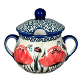 Bowl, Round, Sugar Bowl, 3.5" in "Poppy Paradise" by Manufaktura | C015S-PD01