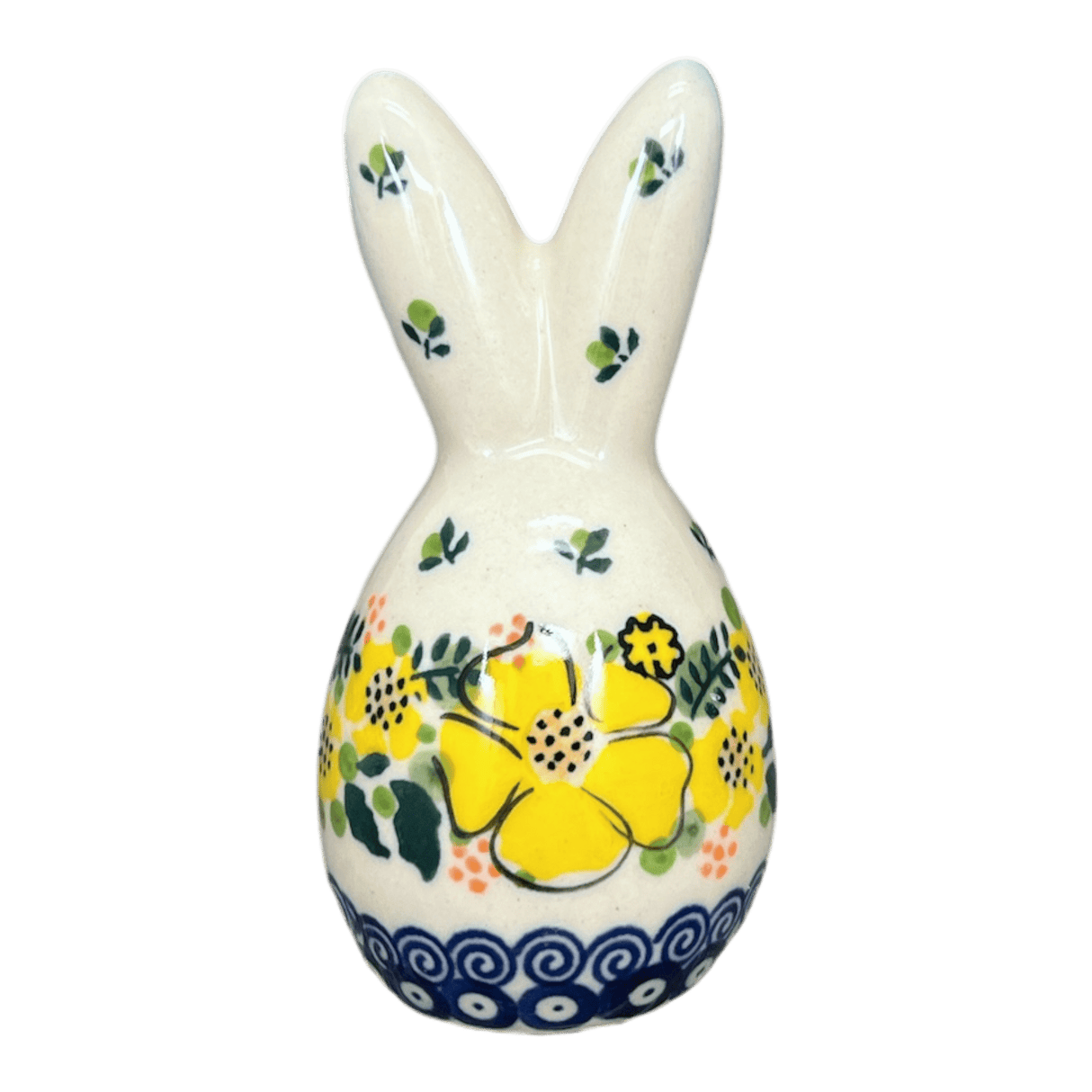 Figurine, Bunny, 3.75" in "Yellow Bouquet" by Galia | GJ15-UWP3