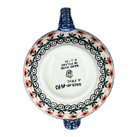 Polish Pottery Creamer, 10 oz in "Butterfly Parade" by Ceramika Artystyczna | A341-U1493 Additional Image at PolishPotteryOutlet.com