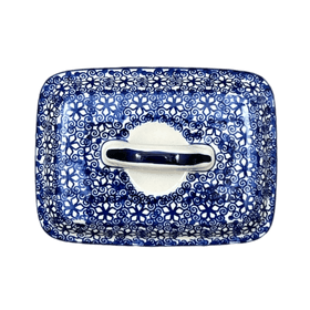 Polish Pottery Butter Box (Mediterranean Blossoms) | M078S-P274 Additional Image at PolishPotteryOutlet.com