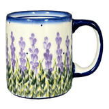 Mug, Straight Mug, 12 oz, WR (WR14E) in "Lavender Fields" by W.R. Ceramika | WR14E-BW4