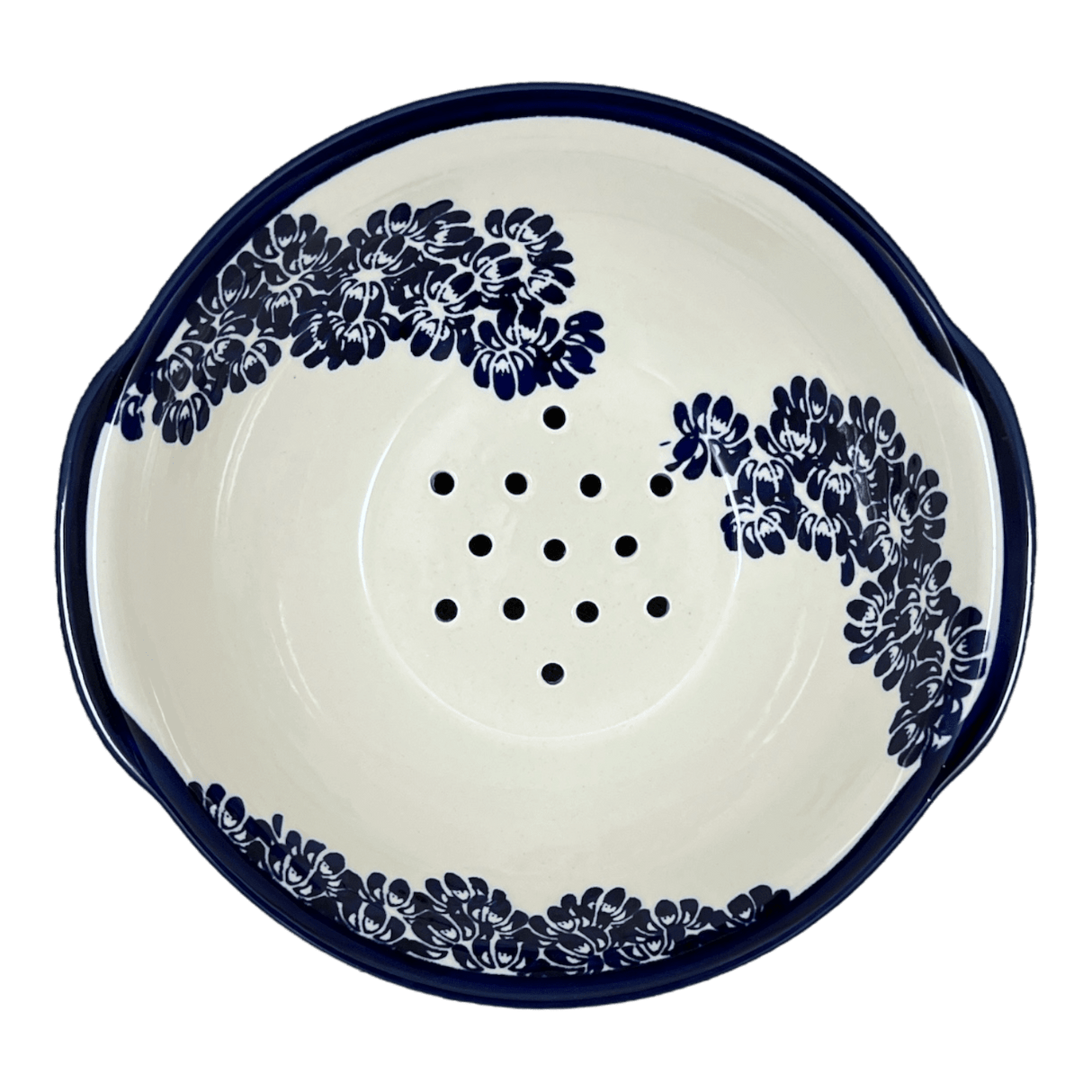 Colander, 10" in "Blue Floral Vines" by Zaklady | Y1183A-D1210A