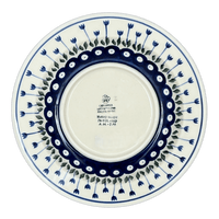 A picture of a Polish Pottery CA Soup Plate (Tulip Dot) | A014-377Z as shown at PolishPotteryOutlet.com/products/c-a-soup-plate-tulip-dot-a014-377z
