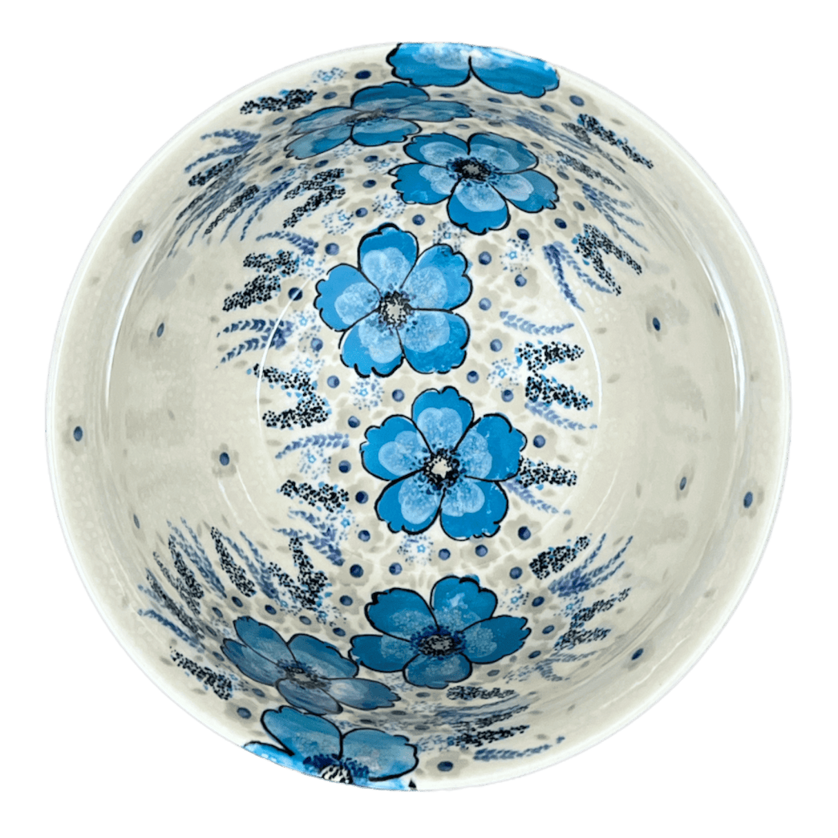 Bowl, Round, Extra-Deep, 8" in "Something Blue" by Zaklady | Y985A-ART374