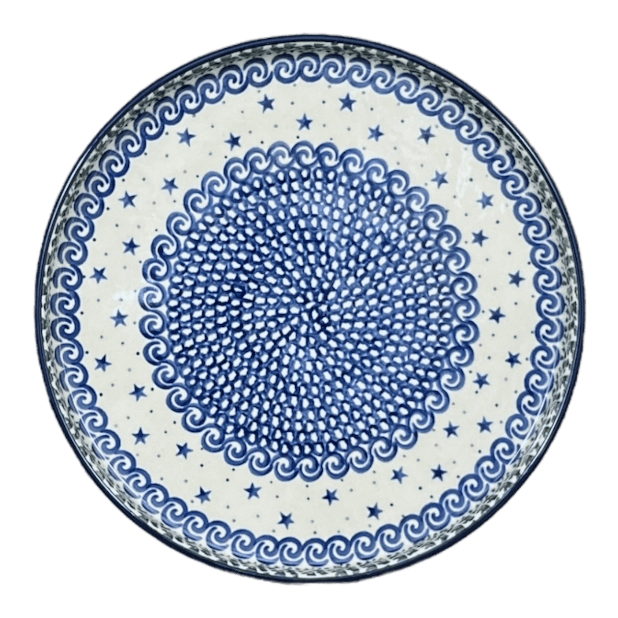 Tray, Round, 10" in "Starry Sea" by Ceramika Artystyczna | AE93-454C