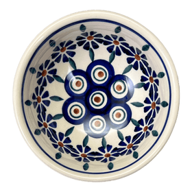 Polish Pottery Dipping Bowl (Floral Peacock) | M153T-54KK Additional Image at PolishPotteryOutlet.com