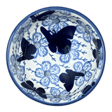 Bowl, Round, Dipping, 4.25" in "Blue Butterfly" by Manufaktura | M153U-AS58