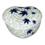 Heart Box, 4.5" in "Blue Sweetgum" by Ceramika Artystyczna | A143-2545X