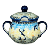 Bowl, Round, Sugar Bowl, 3.5" in "Soaring Swallows" by Manufaktura | C015S-WK57