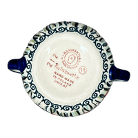 A picture of a Polish Pottery Bowl, Round, Sugar Bowl, 3.5" in "Poppy Paradise" by Manufaktura | C015S-PD01 as shown at PolishPotteryOutlet.com/products/3-5-the-traditional-sugar-bowl-poppy-paradise-c015s-pd01