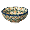 Polish Pottery Dipping Bowl (Perennial Garden) | M153S-LM at PolishPotteryOutlet.com