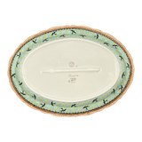 Platter, Oval, Scalloped, 16.75" x 12.25" Large in "Capistrano" by Manufaktura | P165S-WK59