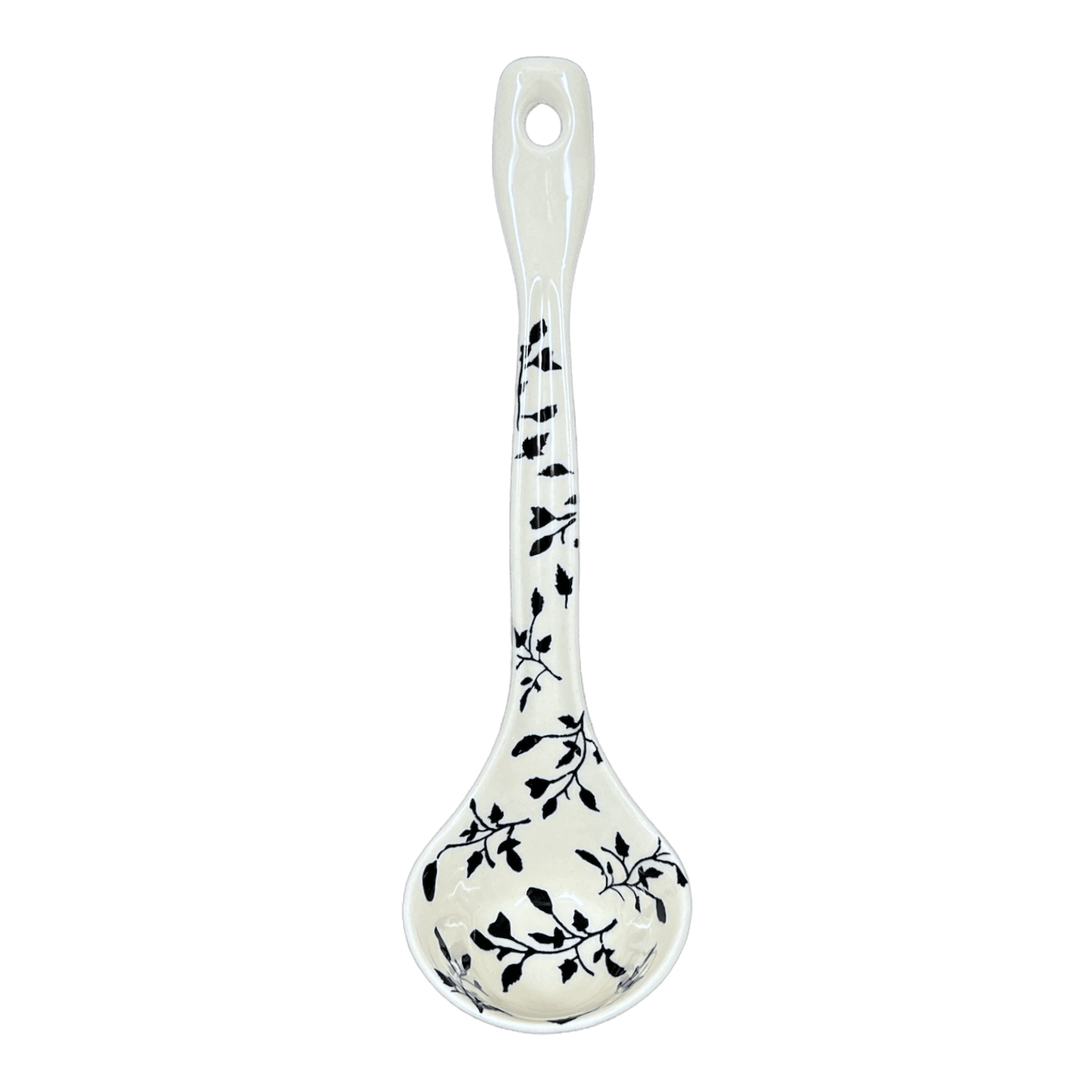 Ladle, Soup, 12" in "Black Spray" by Manufaktura | C020T-LISC