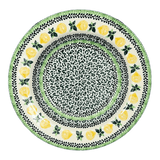 Plate, Round, Soup Plate, 9.25" in "Lemons and Leaves" by Ceramika Artystyczna | A014-2749X