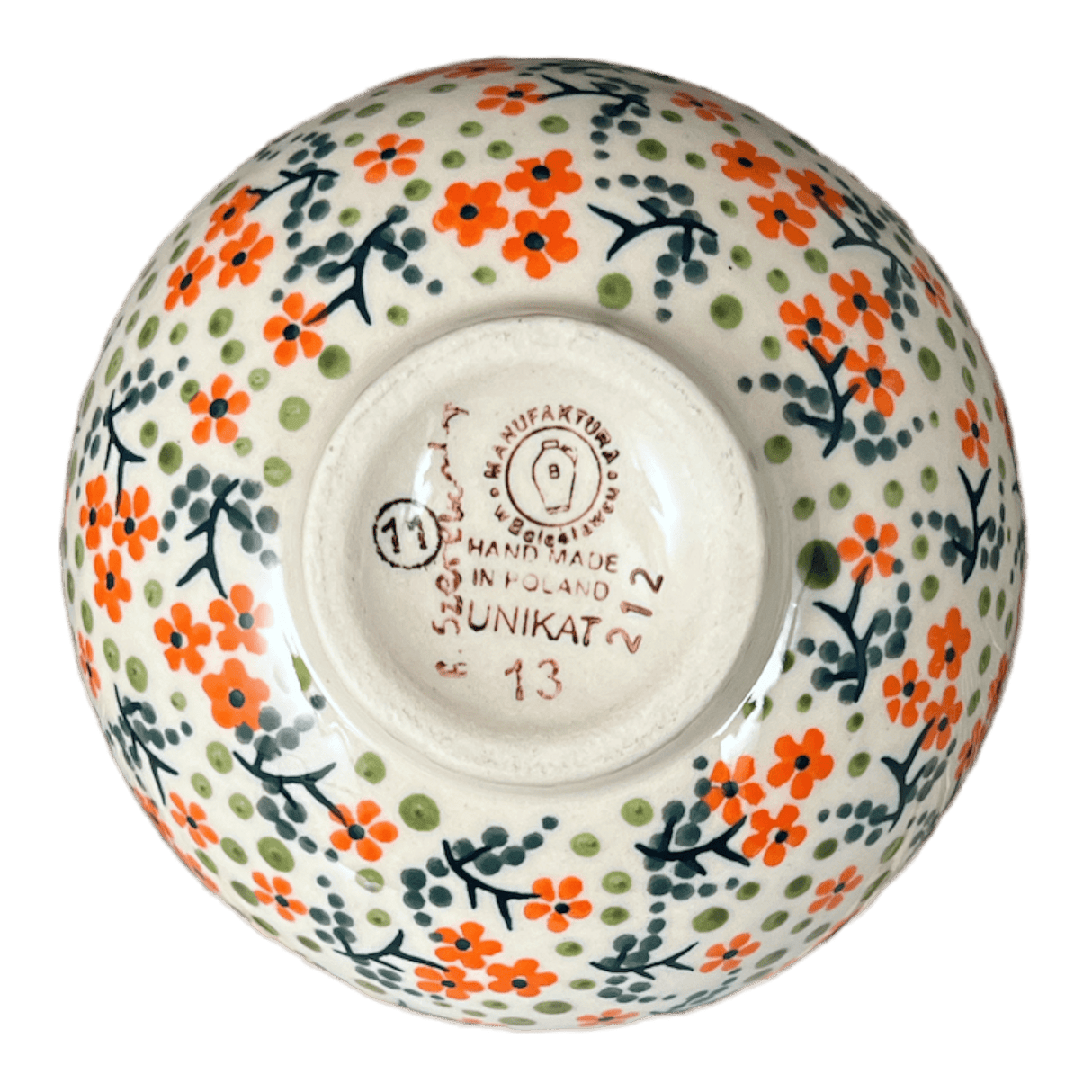 Bowl, Round, Dipping, 4.25" in "Peach Blossoms" by Manufaktura | M153S-AS46