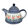 Polish Pottery 0.9 Liter Teapot (Flower Power) | C005T-JS14 at PolishPotteryOutlet.com