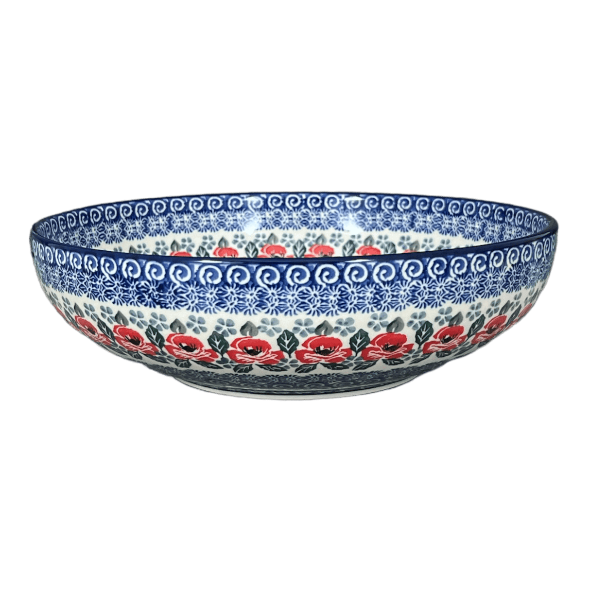 Bowl, Round, Serving, 10.5" in "Rosie's Garden" by Ceramika Artystyczna | AC36-1490X