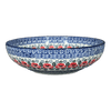Polish Pottery CA 10.5" Serving Bowl (Rosie's Garden) | AC36-1490X at PolishPotteryOutlet.com