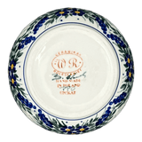 Container, Round, Covered, 5" x 4", WR (WR31I) in "Delphinium Spray" by W.R. Ceramika | WR31I-BW3