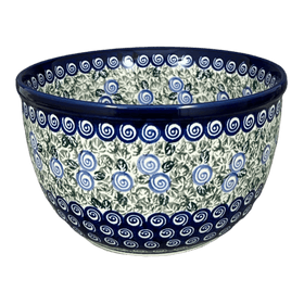 Polish Pottery Zaklady 8" Extra-Deep Bowl (Spring Swirl) | Y985A-A1073A Additional Image at PolishPotteryOutlet.com