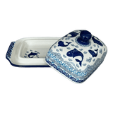 Butter Dish, 7" x 5.5" in "Koi Pond" by Ceramika Artystyczna | A295-2372X