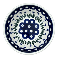 A picture of a Polish Pottery Bowl, Round, Kitchen, 5.5" in "Tulip Dot" by Ceramika Artystyczna | A059-377Z as shown at PolishPotteryOutlet.com/products/c-a-5-5-kitchen-bowl-tulip-dot-a059-377z