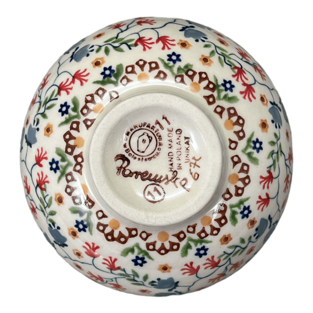 Bowl, Round, Dipping, 4.25" in "Wildflower Delight" by Manufaktura | M153S-P273