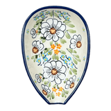 Spoon Rest, Small, 3.5" in "Daisy Bouquet" by Manufaktura | P093S-TAB3