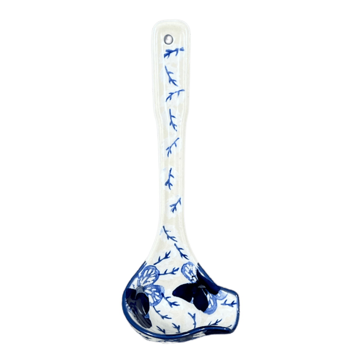 Ladle, Gravy, 7.5" in "Blue Butterfly" by Manufaktura | L015U-AS58