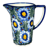 Polish Pottery Pitcher, 14 oz, WR (WR7K) in "Impressionist's Dream" by W.R. Ceramika | WR7K-AB3 at PolishPotteryOutlet.com