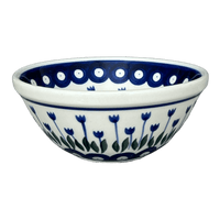 A picture of a Polish Pottery Bowl, Round, Kitchen, 5.5" in "Tulip Dot" by Ceramika Artystyczna | A059-377Z as shown at PolishPotteryOutlet.com/products/c-a-5-5-kitchen-bowl-tulip-dot-a059-377z