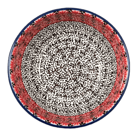 Polish Pottery Bowl, Round, Deep, 5.5" in "Coral Fans" by Ceramika Artystyczna | A986-2199X Additional Image at PolishPotteryOutlet.com