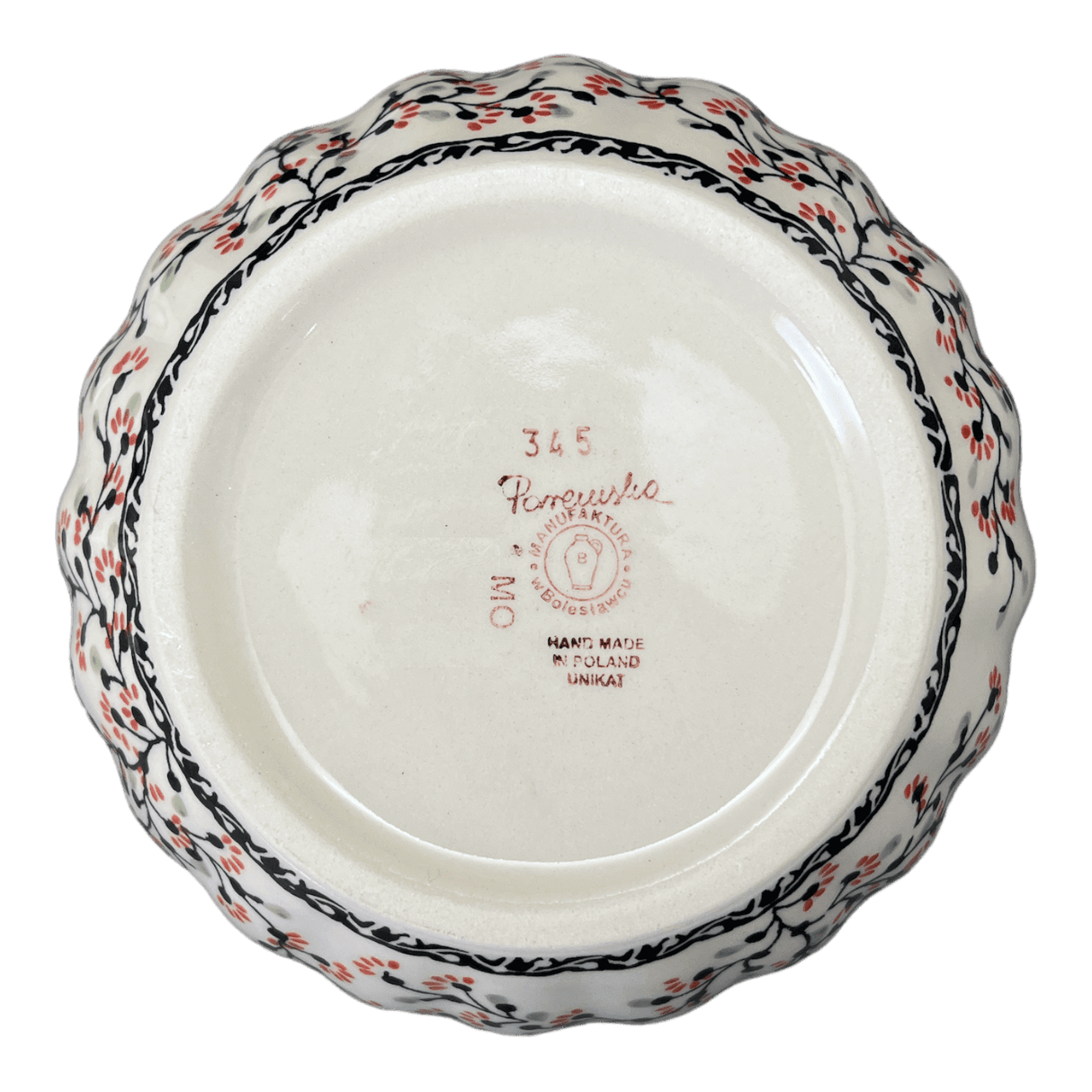 Bowl, Round, 7.75" in "Cherry Blossoms - Solid Rim" by Manufaktura | M085S-DPGJA