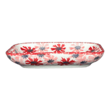 Soap Dish, 5" x 3.5" in "Scarlet Daisy" by Manufaktura | M191U-AS73