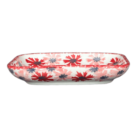 Soap Dish, 5" x 3.5" in "Scarlet Daisy" by Manufaktura | M191U-AS73