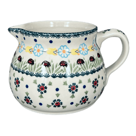 Polish Pottery 1.5 Liter Pitcher (Lady Bugs) | D043T-IF45 Additional Image at PolishPotteryOutlet.com