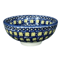 A picture of a Polish Pottery Dipping Bowl (Iris) | M153S-BAM as shown at PolishPotteryOutlet.com/products/4-25-dipping-bowl-iris-m153s-bam