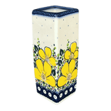 Vase, Square Vase, 6.5" in "Yellow Daisy Dot" by Galia | GW07-UJK1