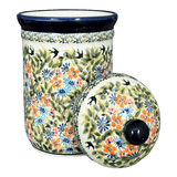 Canister, 1 Liter in "Floral Swallows" by Zaklady | Y1243-DU182