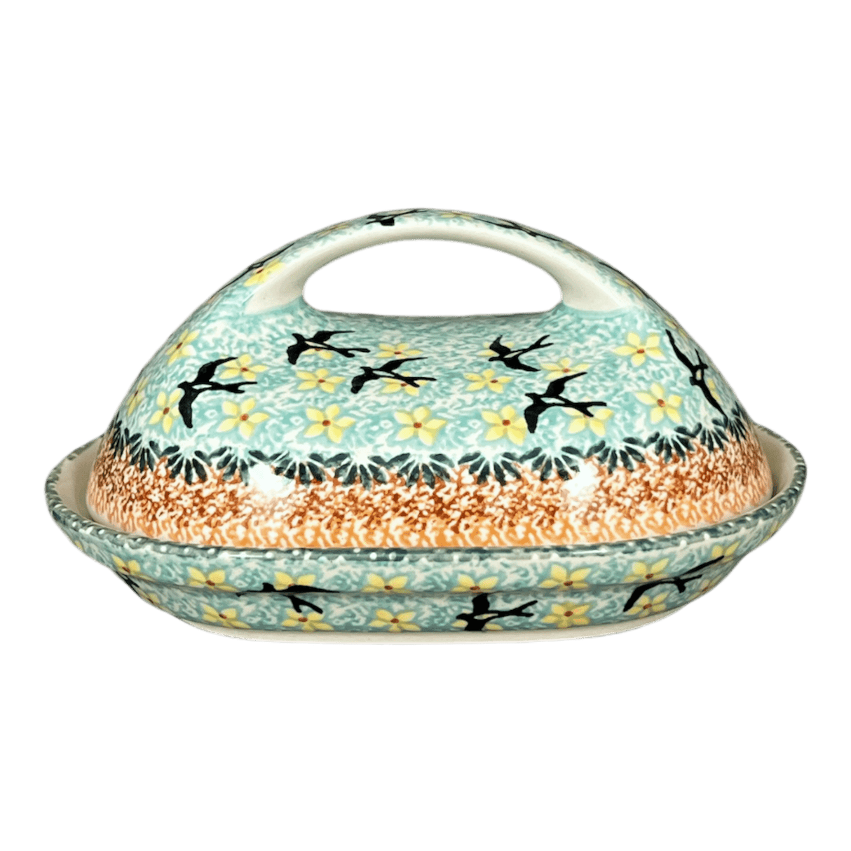 Butter Dish, Fancy, 5" x 7" in "Capistrano" by Manufaktura | M077S-WK59