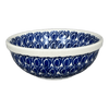 Polish Pottery Bowl, Round, 6" in "Tulip Blues" by Manufaktura | M089T-GP16 at PolishPotteryOutlet.com