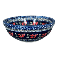 A picture of a Polish Pottery 6" Bowl (Crimson Twilight) | M089S-WK63 as shown at PolishPotteryOutlet.com/products/6-bowls-crimson-twilight